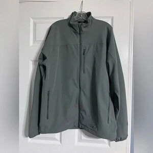 Marmot Mens Tempo Long Sleeve Full Zip Jacket Size XL Steel Onyx Gray EUC.